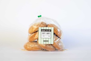 Products: Ready To Eat' Plain Baps - Pack of 6 - Paneton Bakery