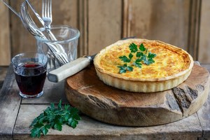 Products: Ready To Bake' Quiche Lorraine - Family Size - Paneton Bakery