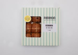 “Ready To Eat” Hot Cross Buns - 12 Grands - Paneton Bakery