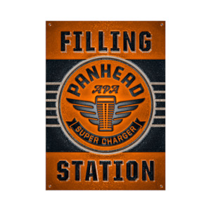 Supercharger 1950's Garage Poster