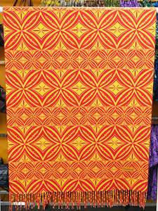 Panikeke Accessories: PANIKEKE LIAINA ORANGE SCARF