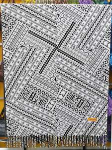 PANIKEKE BLACK ELEI SCARF