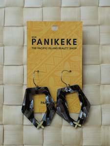 Panikeke Earrings: LAGOON KAPA DANGLE
