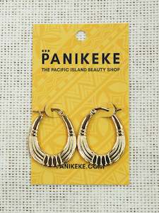 Panikeke Jewellery: TIPENA 18K GOLD HOOPS
