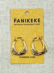 Panikeke Jewellery: HAULI 18K GOLD HOOPS