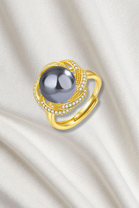 UALOA PEARL GOLD PLATED RING
