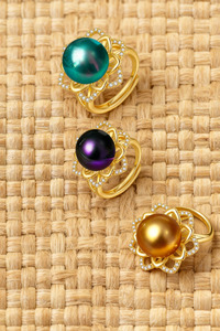 KALOA PEARL GOLD PLATED RING