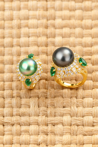 XALOA PEARL GOLD PLATED RING