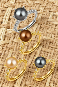 WALOA PEARL GOLD PLATED RING