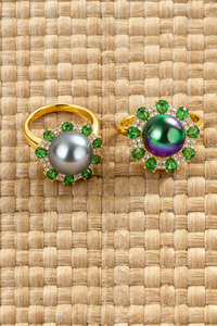 AALOA PEARL GOLD PLATED RING