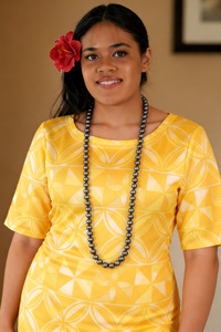 Island Necklaces: O'OLANI 32" LONG PEARL STRAND