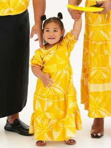 Panikeke Kloset: TE APA YELLOW BABYDOLL GIRLS DRESS