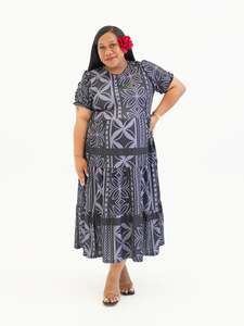 Womens Dresses Puletasi: IOLANA  GREY BABYDOLL MIDI DRESS