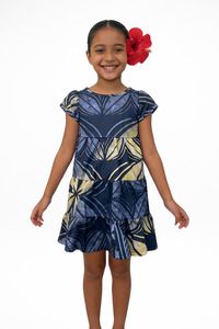 Panikeke Kids: HULITIA BLACK BABYDOLL GIRLS DRESS