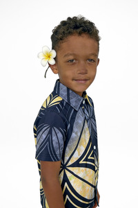 Panikeke Kids: HULITIA BLACK BOYS SHIRT