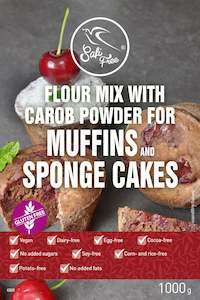 Products: Flour mix with Carob Powder for Muffins and Sponge Cakes