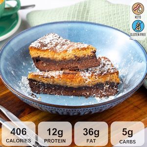 Keto Menu: KETO PEANUT BUTTER BROWNIE (2x100g)