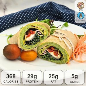Keto Menu: KETO HAM & SPINACH EGG WRAP