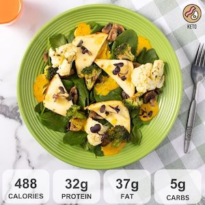 Keto Menu: KETO HALOUMI & ROASTED CAULI