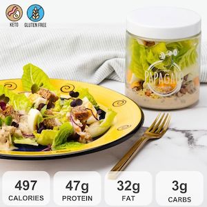 Keto Menu: KETO CHICKEN CAESAR SALAD JAR