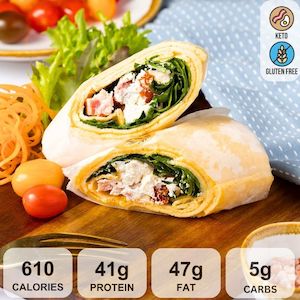 Keto Lunch Dinner 1: KETO BACON EGG WRAP