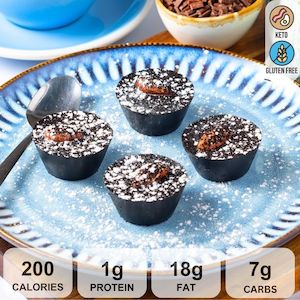Keto Breakfast Snacks 1: BLACK COCOA FAT BOMBS (4 X 30g)