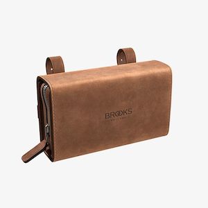 Brooks: D-Shaped Saddle Bag Dark Tan