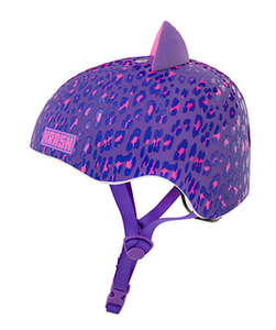 Helmets: Krash Leopard Kitty Purple - Youth Size