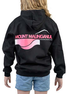 Frontpage: MT | Black Hoodie | Pink Logo | Kids