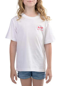 MT | White T-Shirt | Pink Logo | Kids