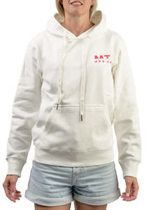 MT | Warm White Hoodie | Pink Logo | Adults
