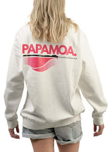 PAP | Warm White Crewneck | Pink Logo | Adults