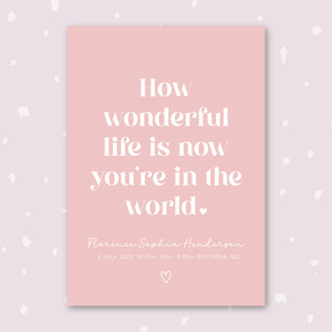 A4: Wonderful Birth Print