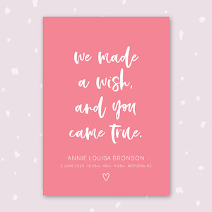 A4: Wish Birth Print