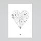 Illustrated Easter Heart | PRINT SAMPLE