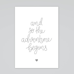 Clearance: And So The Adventure Begins - DISCONTINUED STOCK