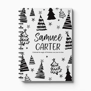 Personalised Keepsake Books: Personalised Christmas Memories: A Custom Five-Year Christmas Keepsake Book