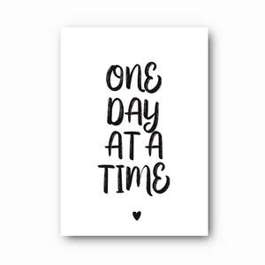 Products: "One Day at a Time" Mental Health Print