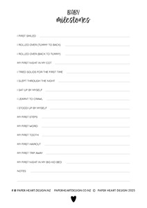 Free Downloads: Free Printable Baby Milestone Tracker | First-Year Milestones