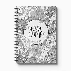 You + Me Guest Book: A Keepsake Wedding Guest Book for Your Special Day