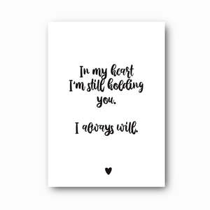 In My Heart Memorial Print: A Keepsake Print for Love and Loss