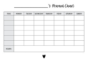 Free Kids Reward Chart: Printable Behaviour and Routine Chart