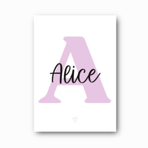 Printable Downloads: Script Initial Name Print: A Personalised Name Print Keepsake (Printable Download)