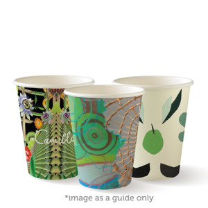 Art Series Single Wall: BioPak 8oz Single Wall Art Series BioCup