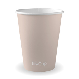 Aqueous Single Wall: BioPak 390ml / 12oz (90mm) Aqueous Single Wall BioCup