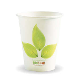 Leaf Single Wall: BioPak 8oz Single Wall BioCup
