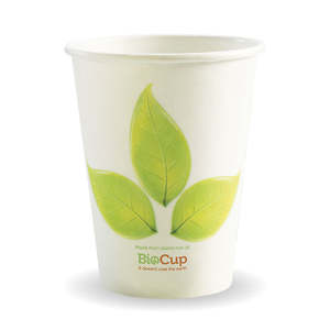 Leaf Single Wall: BioPak 12oz Single Wall Green Leaf BioCup
