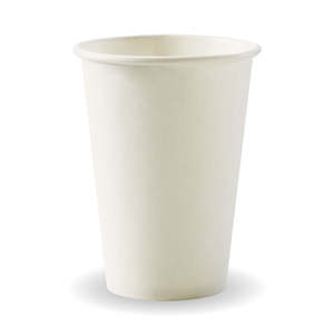 BioPak 10oz Single Wall White BioCup