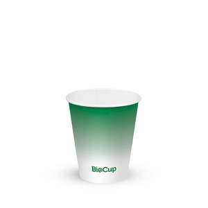 BioPak 200ml / 6oz (80mm) Cold Paper BioCups - green fade