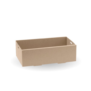 BioPak Extra Small Kraft Board Catering Tray Bases